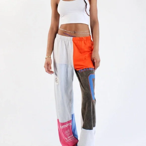Colorful Patchwork Lounge Pants - Picture 3 of 6